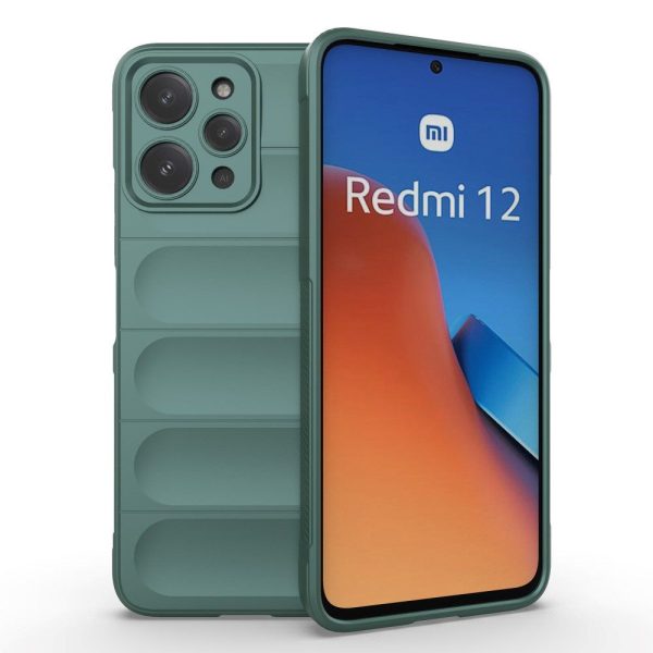 Xiaomi Redmi 12 (4G) Fleksibelt Plastik Cover - Grøn Online Sale