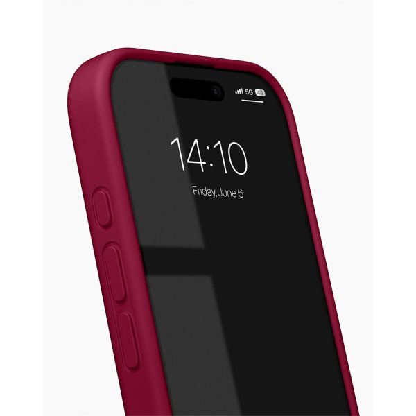 iDeal Of Sweden iPhone 16 Silicone Case - MagSafe Kompatibel - Cranberry Online now