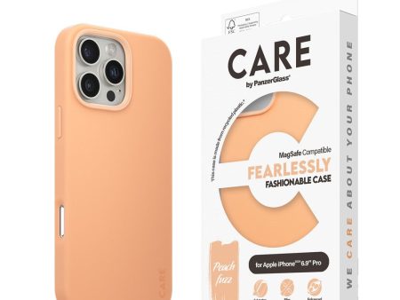 CARE by PanzerGlass iPhone 16 Pro Max FASHION Fearlessly Fashionable Case - MagSafe Kompatibel - Peach Fuzz Cheap