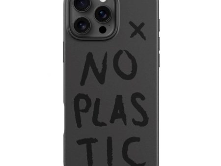 agood company iPhone 16 Pro Max PLNTPRTCT Cover - Black   No Plastic Fashion