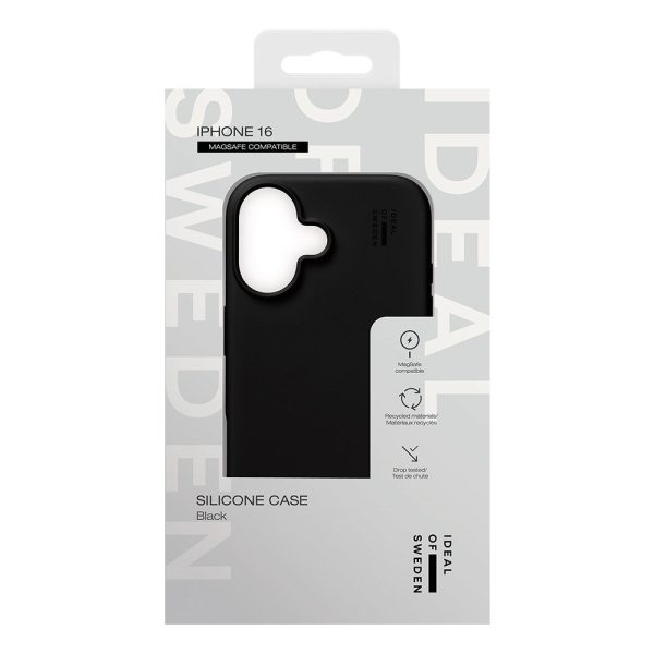 iDeal Of Sweden iPhone 16 Silicone Case - MagSafe Kompatibel - Black For Discount