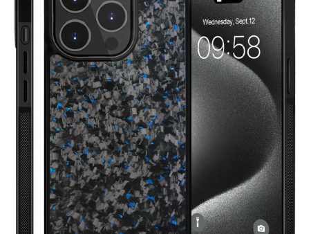 EIDERWOOD iPhone 15 Pro Non-Slip Carbon Fiber Cover - MagSafe Kompatibelt - Blå Fashion