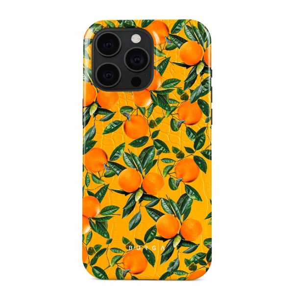 Burga iPhone 15 Pro Tough Fashion Case - Orange Lemonade on Sale