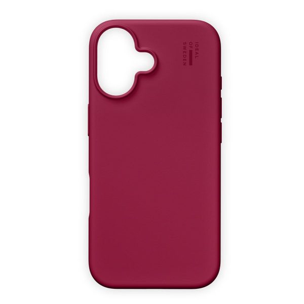 iDeal Of Sweden iPhone 16 Silicone Case - MagSafe Kompatibel - Cranberry Online now