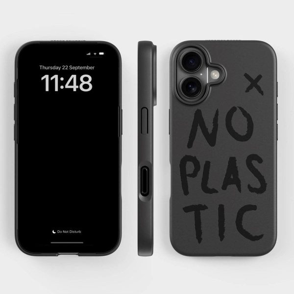 agood company iPhone 16 PLNTPRTCT Cover - Black   No Plastic Online Sale