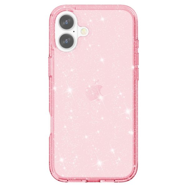 EIDERWOOD iPhone 16 Hybrid Plastik Cover - Lyserød Glitter Hot on Sale