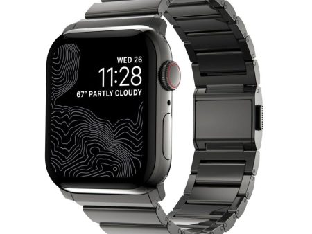 Apple Watch (42 44 SE 45 46 49mm) Tech-Protect Steelband Stål Rem - Sort Hot on Sale