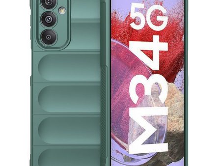 Samsung Galaxy M34 (5G)   F34 (5G) Fleksibelt Plastik Cover - Grøn Cheap