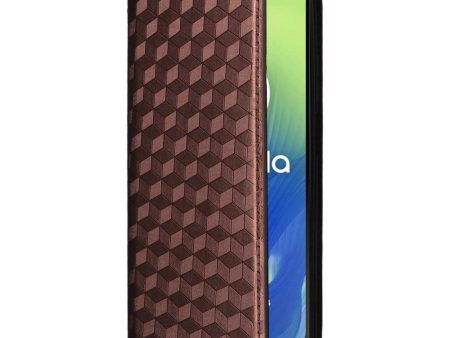 EIDERWOOD Motorola Moto G04   G24   G24 Power Læder Cover m. Pung - Rhombus - Brun Fashion