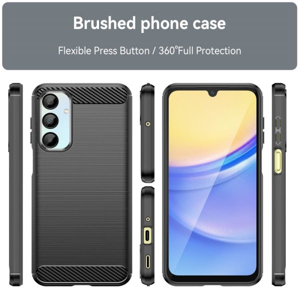 EIDERWOOD Samsung Galaxy A16 (4G 5G) Brushed Carbon Plastik Cover - Sort on Sale