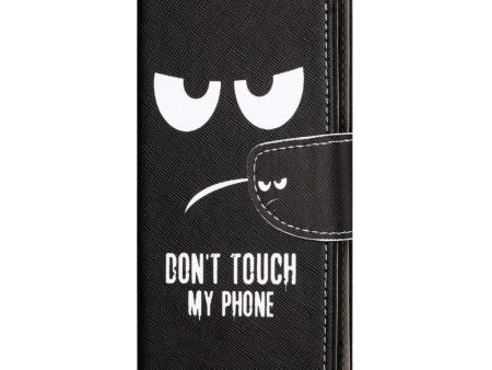 EIDERWOOD Motorola Moto G24 Power Læder Cover m. Pung & Print -  Don t Touch My Phone  For Cheap