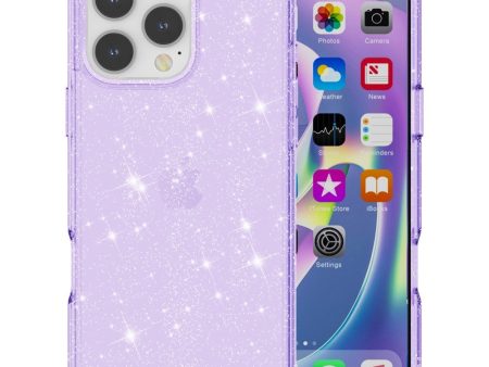 EIDERWOOD iPhone 16 Pro Max Hybrid Plastik Cover - Lilla Glitter Sale