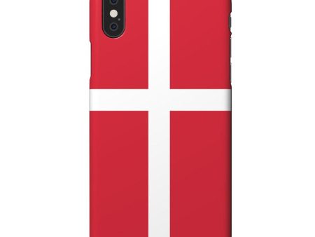 EIDERWOOD iPhone X   Xs Hård Plastik Cover - Danmarks Flag Cheap