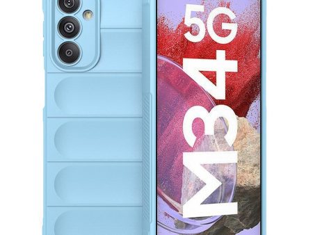 Samsung Galaxy M34 (5G)   F34 (5G) Fleksibelt Plastik Cover - Lyseblå Online Sale