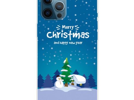 EIDERWOOD iPhone 16 Pro Max Fleksibelt Plast Julecover - Merry Christmas - Snemand & Juletræ For Cheap