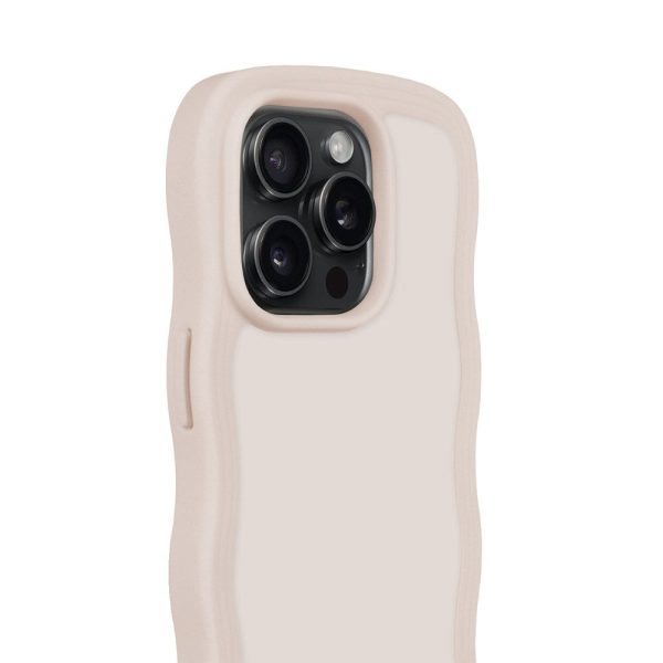 Holdit iPhone 14 Pro Max Wavy Case - Light Beige on Sale