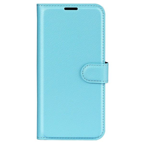 Sony Xperia 1 V Litchi Læder Cover m. Pung - Lyseblå Hot on Sale