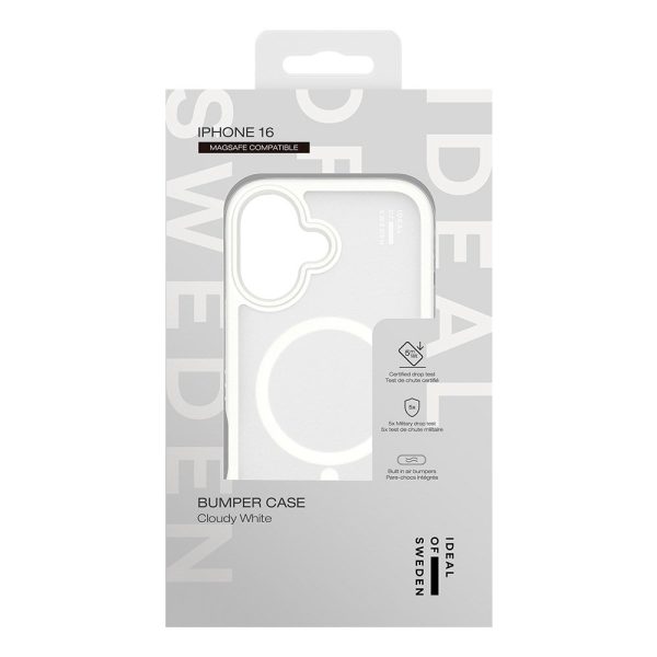 iDeal Of Sweden iPhone 16 Ideal Bumper Case - MagSafe Kompatibel - Cloudy White Online Hot Sale