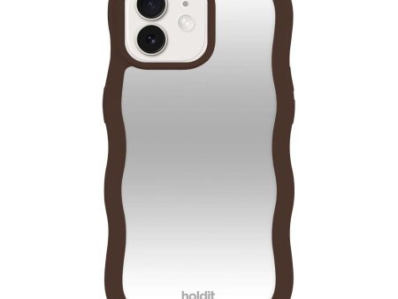 Holdit iPhone 15   14   13 Wavy Case - Chocolate   Mirror Discount