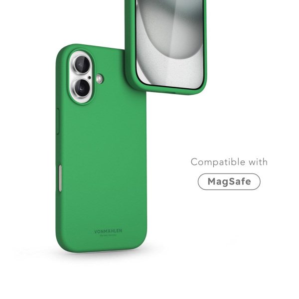 Vonmählen iPhone 16 Eco Silikone Cover - MagSafe Kompatibel - Green Haven Cheap