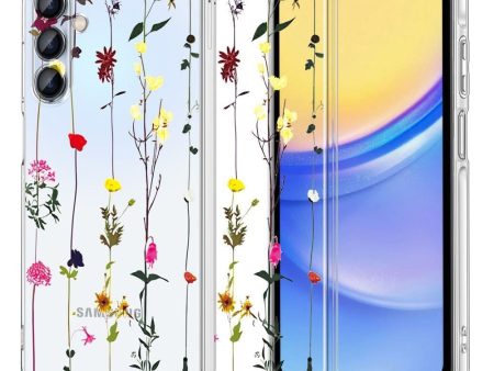 Samsung Galaxy A55 (5G) Tech-Protect Flexair+ Fleksibelt Plastik Cover - Garden Floral Sale