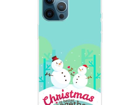 EIDERWOOD iPhone 16 Pro Max Fleksibelt Plast Julecover - Merry Christmas - Snemænd Sale