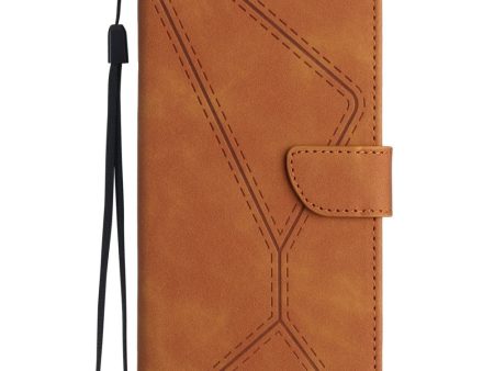 EIDERWOOD Samsung Galaxy S24 FE Mønstret Læder Cover m. Pung & Strop - Brun Online now