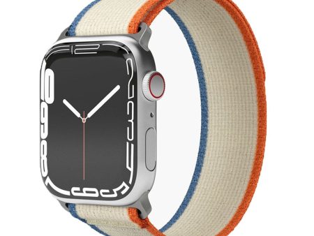 Apple Watch (38 40 SE 41 42mm) Vonmählen Trekking Loop Nylon Rem - Orange   Beige Online Hot Sale