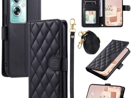 EIDERWOOD OnePlus Nord N30 SE (5G)   Oppo A79 (5G)   A2 (5G) Læder Flip Cover m. Strop & Crossbody Taske Funktion - Sort Fashion