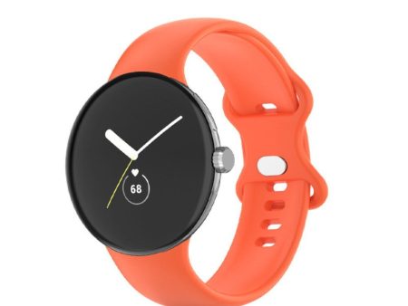 EIDERWOOD Google Pixel Watch 1   2   3 Silikone Urrem - Orange For Sale