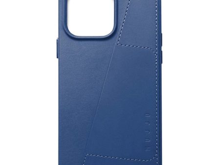 Mujjo iPhone 14 Pro Max Leather Wallet Case - Blå Sale