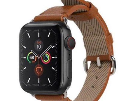 Apple Watch (38 40 SE 41 42mm) Native Union Classic Strap Ægte Læder Rem - Brun on Sale