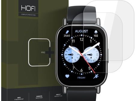 Xiaomi Redmi Watch 5 Lite HOFI Glass Pro+ 2-Pack Skærmbeskyttelse - Gennemsigtig   Titanium Online Hot Sale