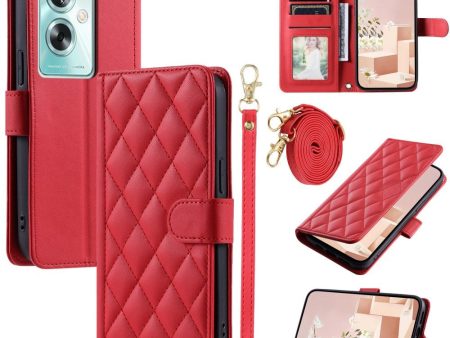 EIDERWOOD OnePlus Nord N30 SE (5G)   Oppo A79 (5G)   A2 (5G) Læder Flip Cover m. Strop & Crossbody Taske Funktion - Rød Online Hot Sale