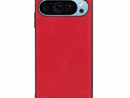 EIDERWOOD Google Pixel 9 Pro XL Læderbelagt Plastik Cover - Rød Hot on Sale