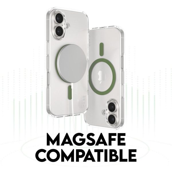 CARE by PanzerGlass iPhone 16 Pro Max FLAGSHIP Urban Combat Case - MagSafe Kompatibel - Transparent   Piquant Green Sale