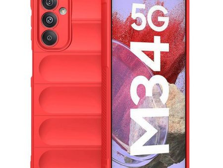 Samsung Galaxy M34 (5G)   F34 (5G) Fleksibelt Plastik Cover - Rød For Cheap