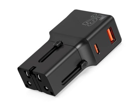 Mobile Origin Rejse Adapter EU US UK AU 25W - Sort Hot on Sale