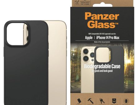 iPhone 14 Pro Max PanzerGlass Biodegradeable Cover - 100% Plantebaseret - Sort Online Hot Sale