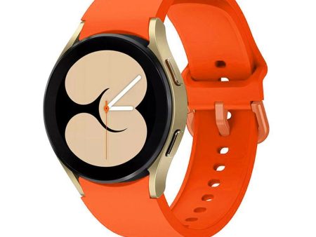 Samsung Galaxy Watch 4   5   5 PRO (40   42   44   45   46 MM) Tech-Protect Urrem - Orange For Cheap