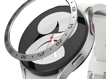 Samsung Galaxy Watch 4 (40mm) Ringke Bezel Styling Cover - Råstfri Stål - Sølv on Sale